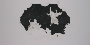 Il Fazzoletto - Graphite and Charcoal on cut paper, 127x 231 cm 2011